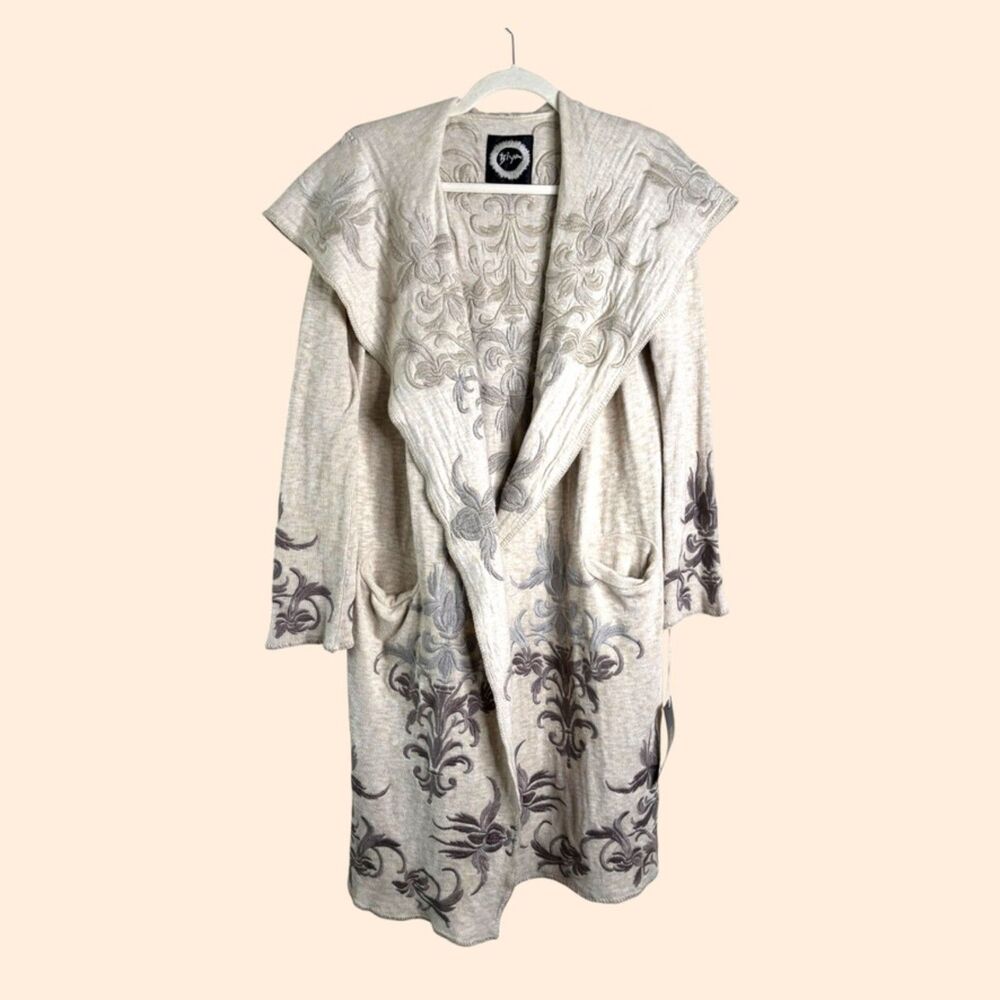Johnny Was Biya Embroidered Duster Cardigan
